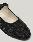 Tweed Mary Jane Flat
