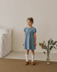 Berry denim dress