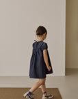 Berry denim dress
