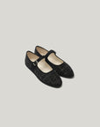 Tweed Mary Jane Flat