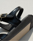 Buckle Sandal in Leather