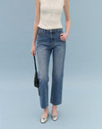 Romy Straight Crop Denim