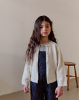 Petite button cardigan. Ivory