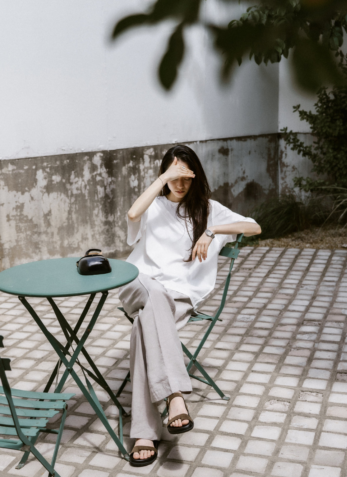 Suede straps sandals