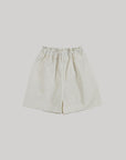 shirring cotton middy shorts
