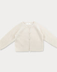 Petite button cardigan. Ivory