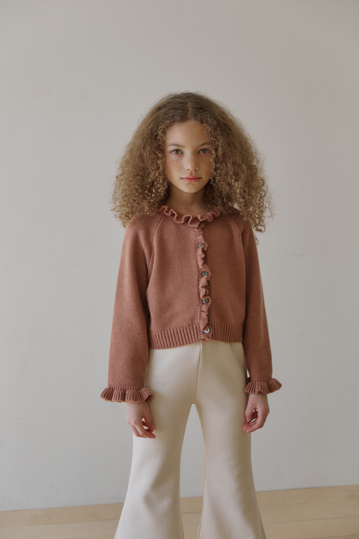 Nile frill cardigan