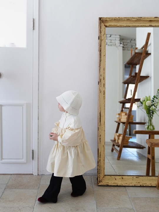 pintuck bootcut pants