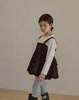 Prinballoon blouse. Black