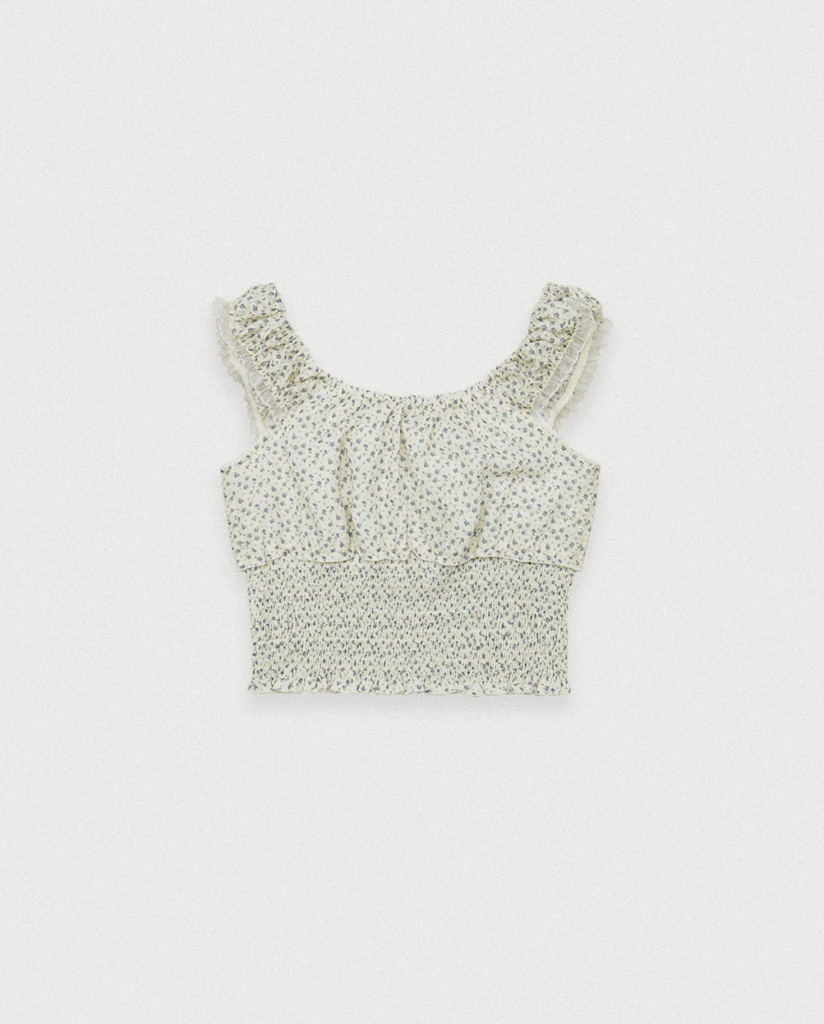 JUNE FLOWER BLOUSE.CREAM