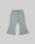 spring pintuck bootcut pants