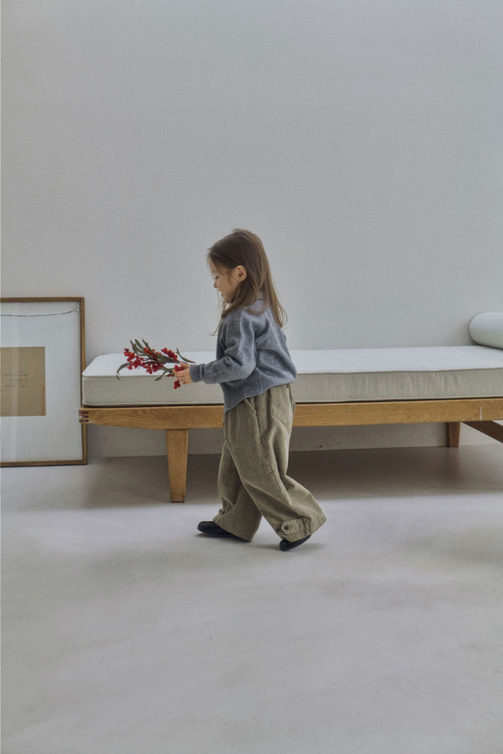 Button corduroy pants