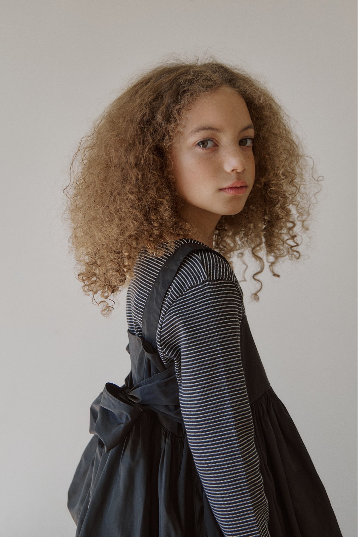 Prinballoon blouse. Black