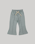 spring pintuck bootcut pants
