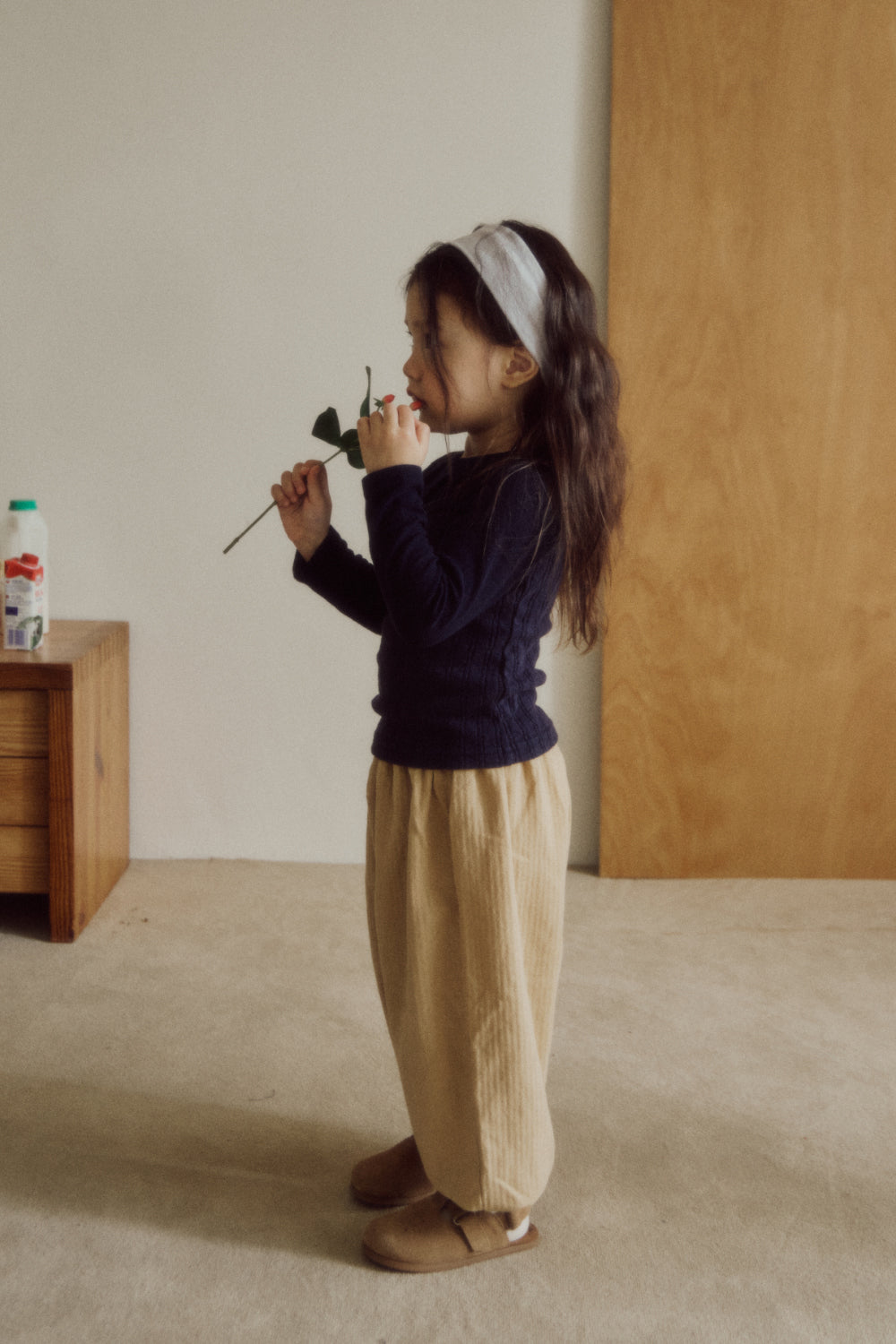 herringbone banding pants