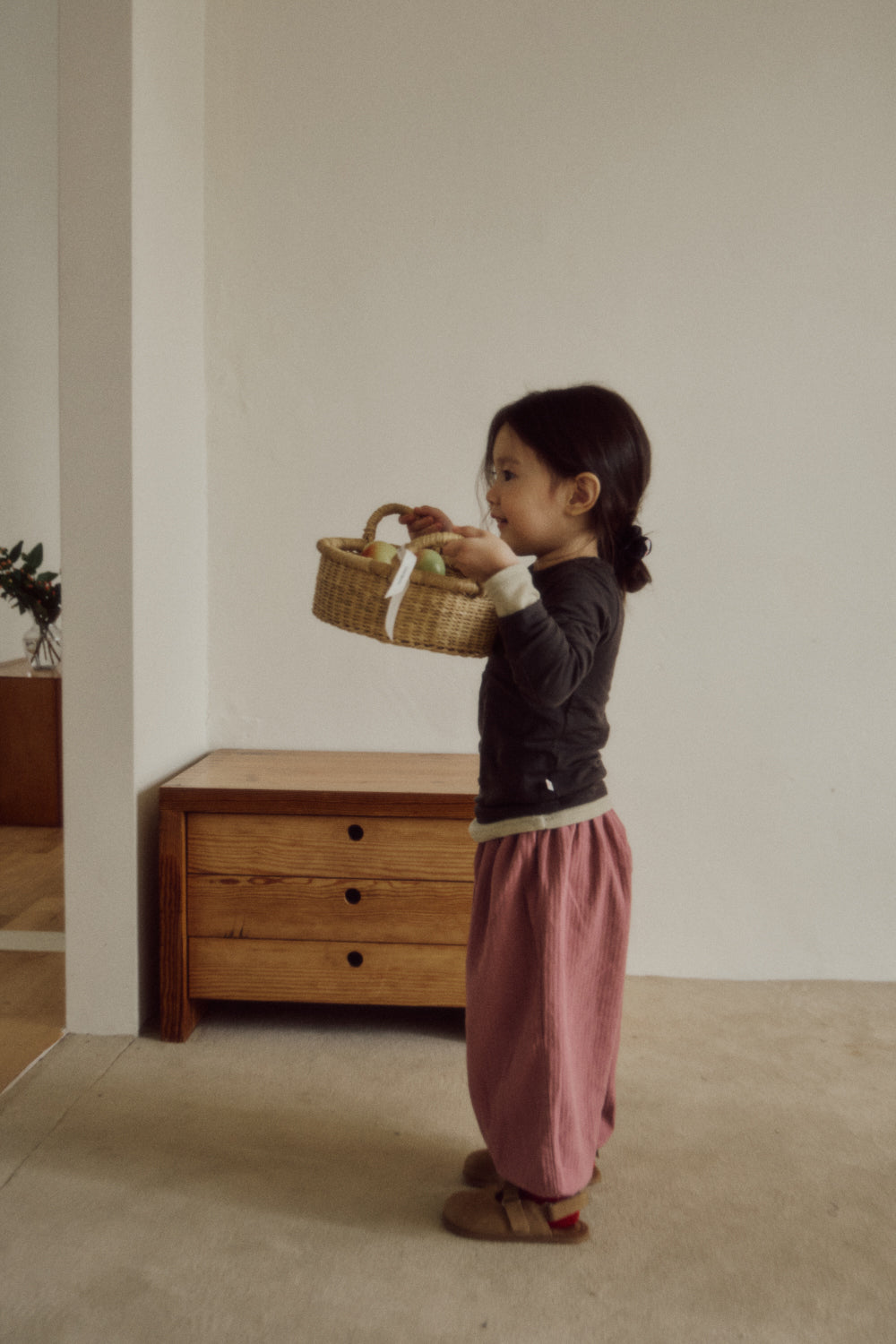 herringbone banding pants