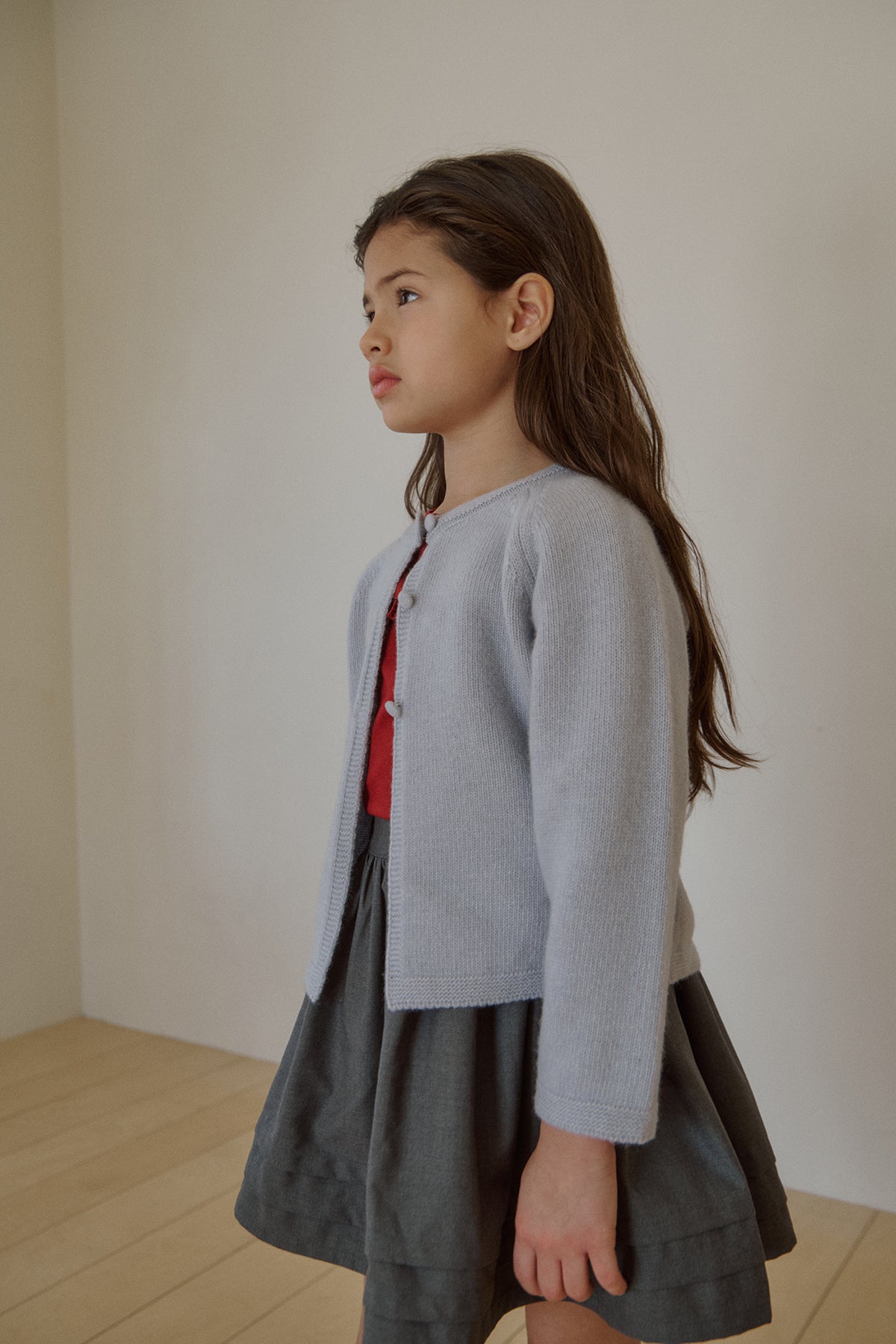 Petite button cardigan