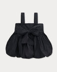 Prinballoon blouse. Black
