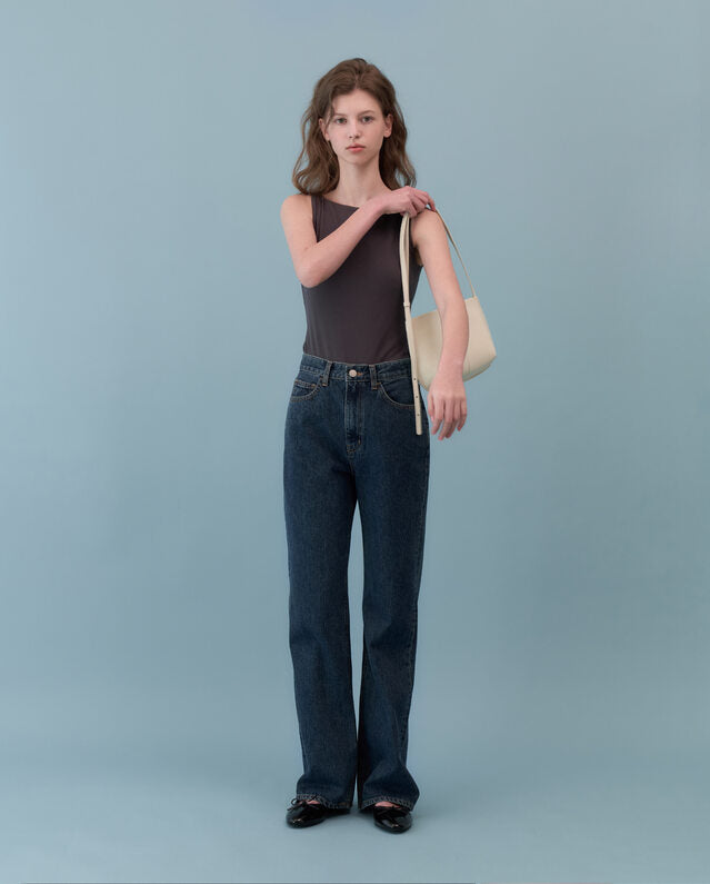 Wide Flared Denim Jeans
