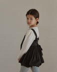 Prinballoon blouse. Black
