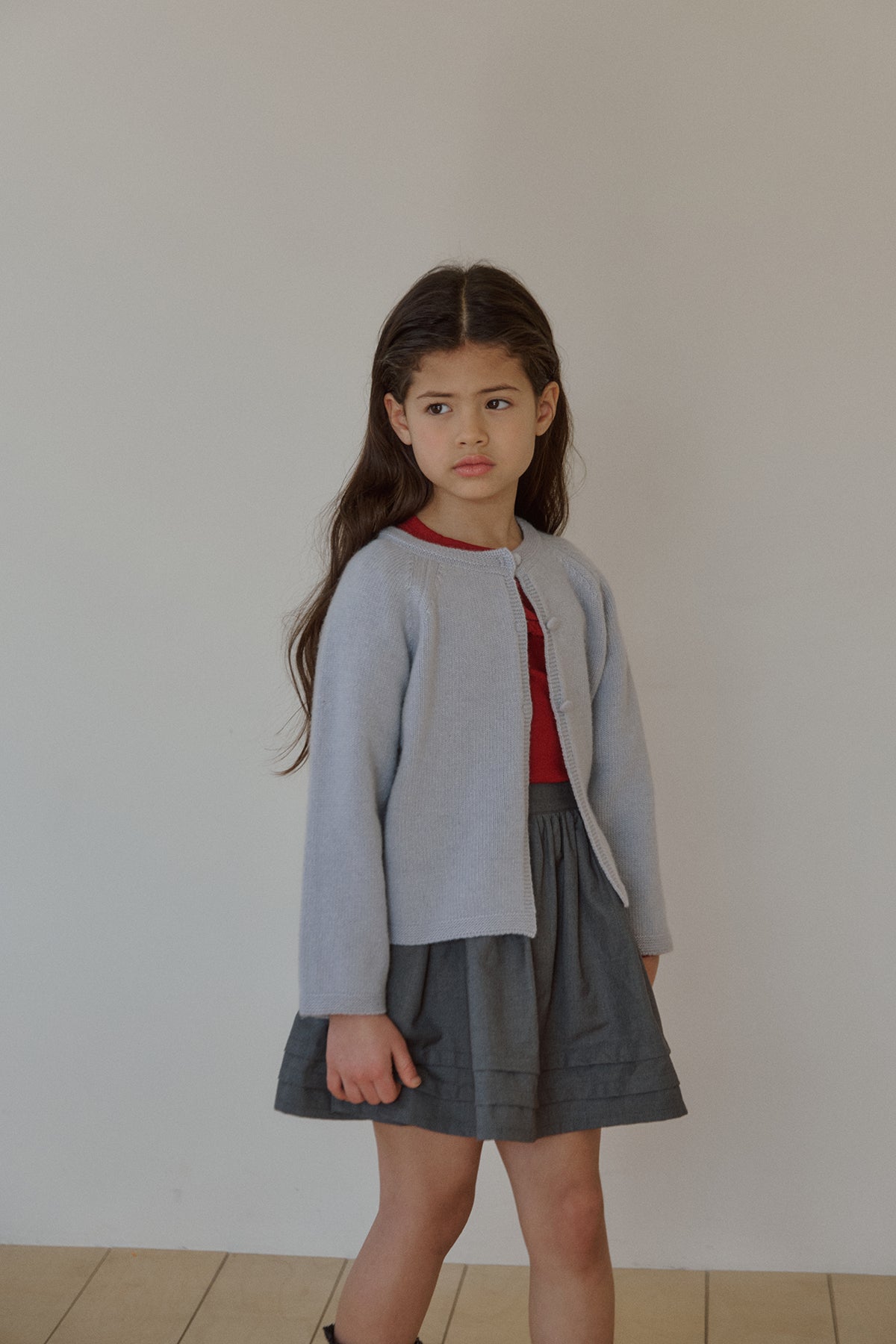 Petite button cardigan