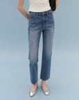 Romy Straight Crop Denim