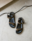Suede straps sandals