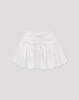 Sorbet shirring skirt.ivory
