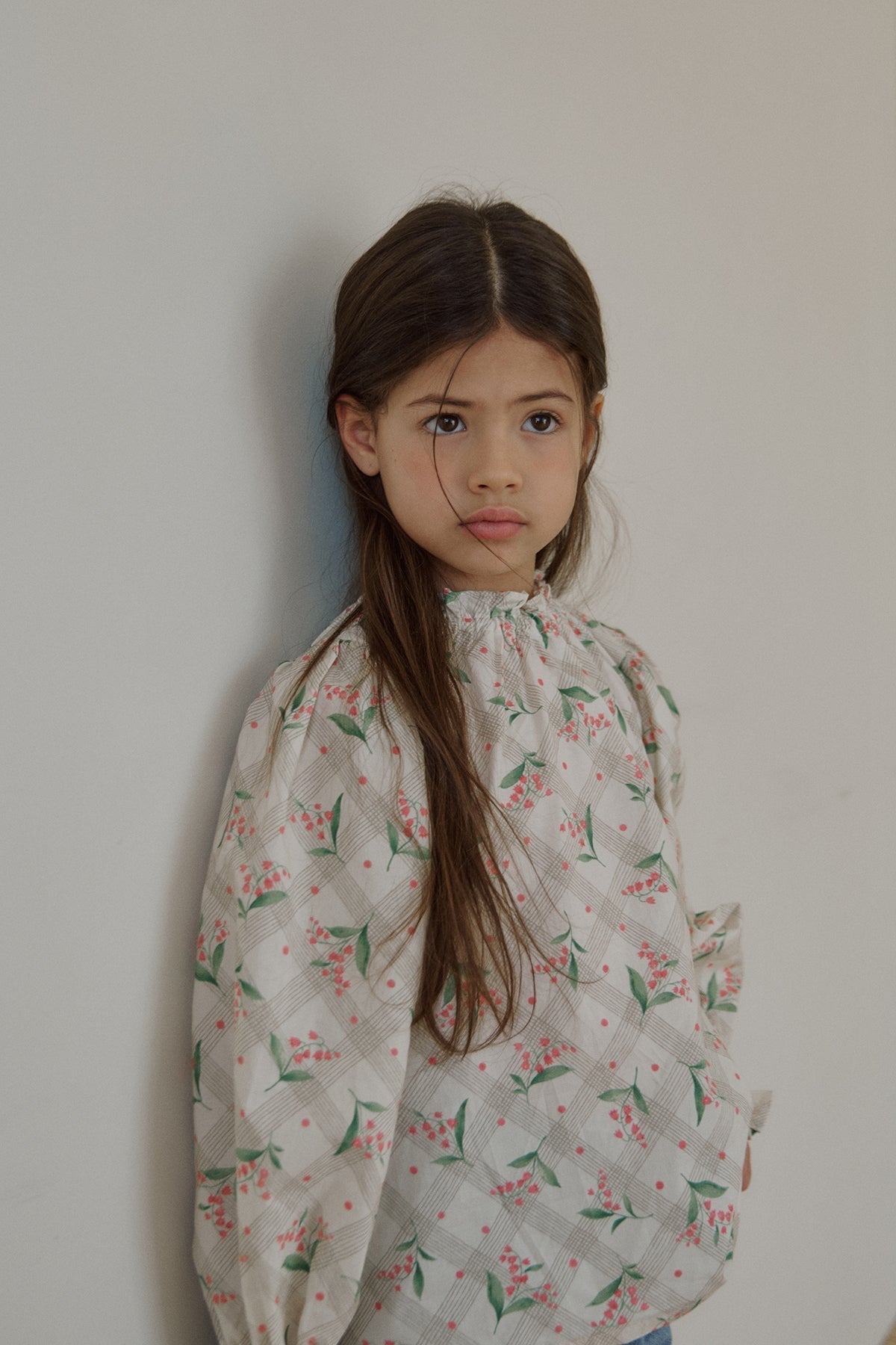 Beam blouse.Pink flower