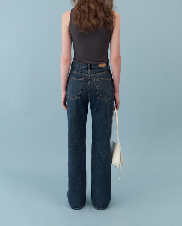 Wide Flared Denim Jeans